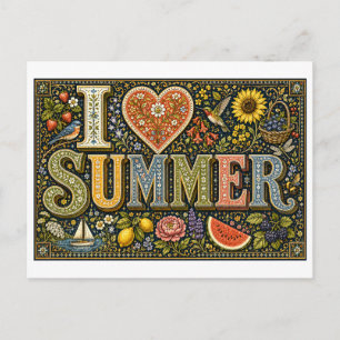 Carte Postale "J'[Aime] l'Été"