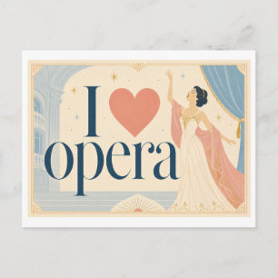 Carte Postale "J'[Aime] l'Opéra"