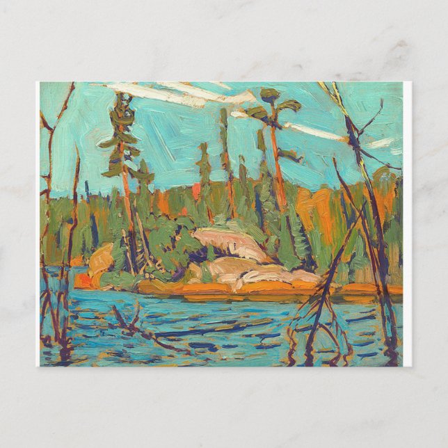 Carte Postale J. E. H. Jackson Moose Island Algoma Peinture (Devant)