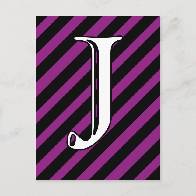 Carte Postale J initial (Devant)