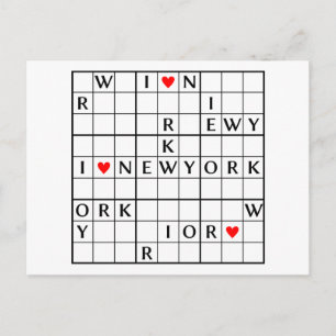 CARTE POSTALE J'♥ NEWYORK