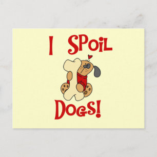 Carte Postale J'abîme des T-shirts et des cadeaux de chiens