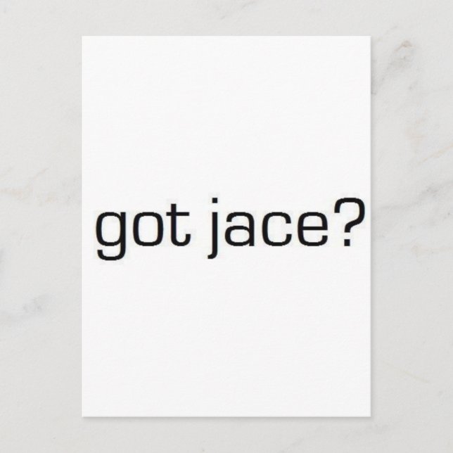 Carte Postale Jace obtenu ? (Devant)