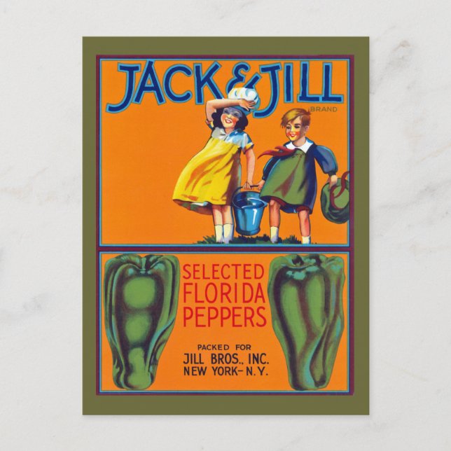Carte Postale Jack & Jill poivrons de Floride (Devant)