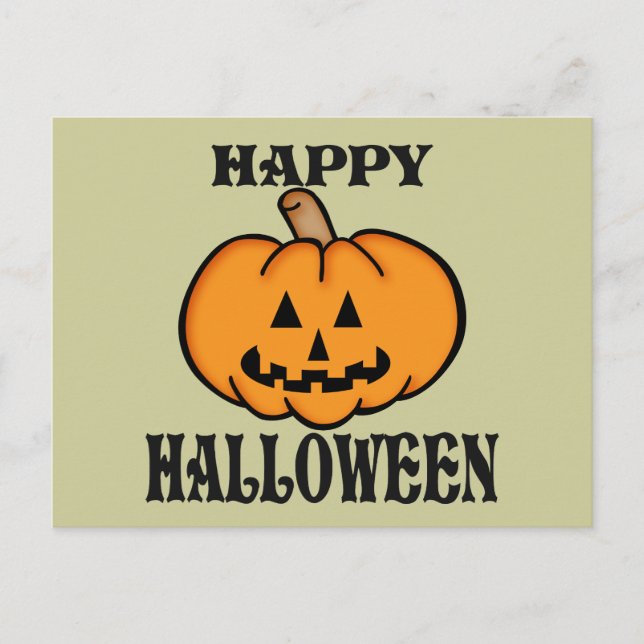 Carte Postale Jack-o'-lantern (Devant)
