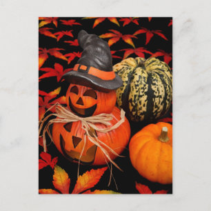 Carte Postale Jack-O-Lantern d'automne