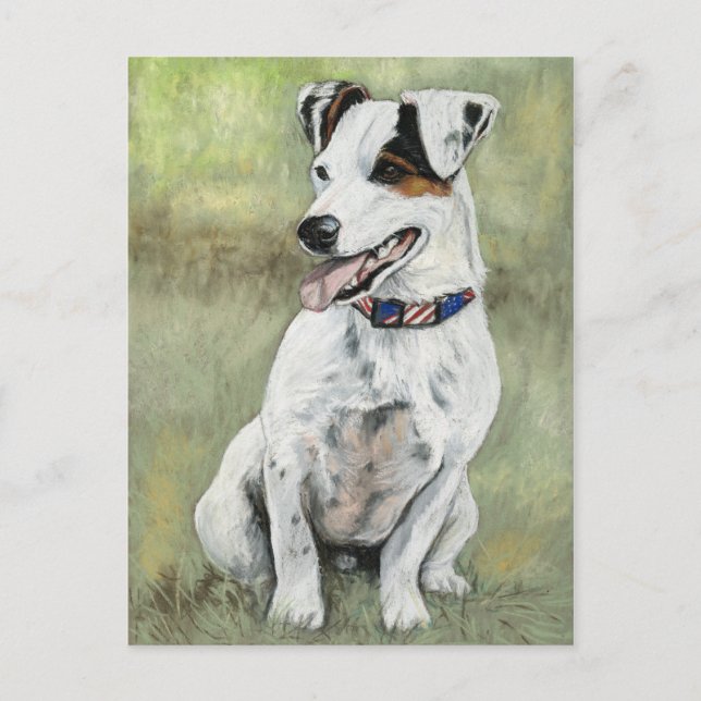 Carte postale Jack Russell Terrier Dog Art (Devant)