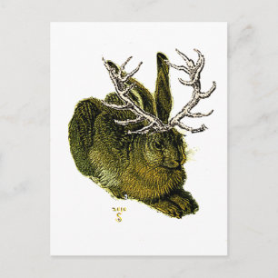 Carte Postale Jackalope du 16ème siècle