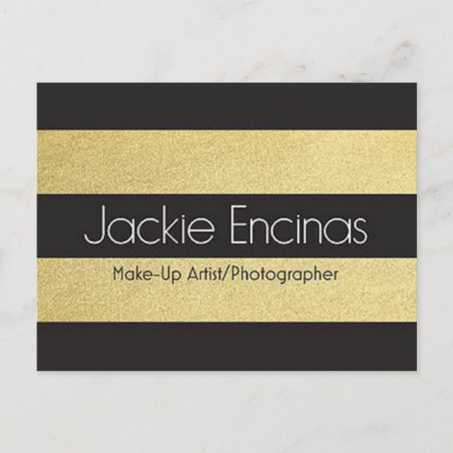 Carte Postale Jackie Encinas maquilleur Artiste et photographe (Devant)
