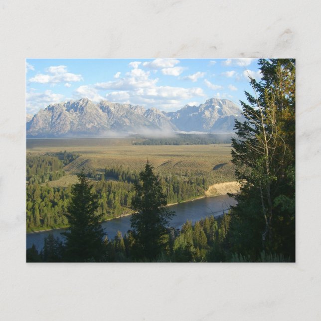 Carte Postale Jackson Hole Mountains et River (Devant)
