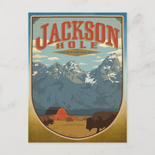 Carte Postale Jackson Hole Wyoming