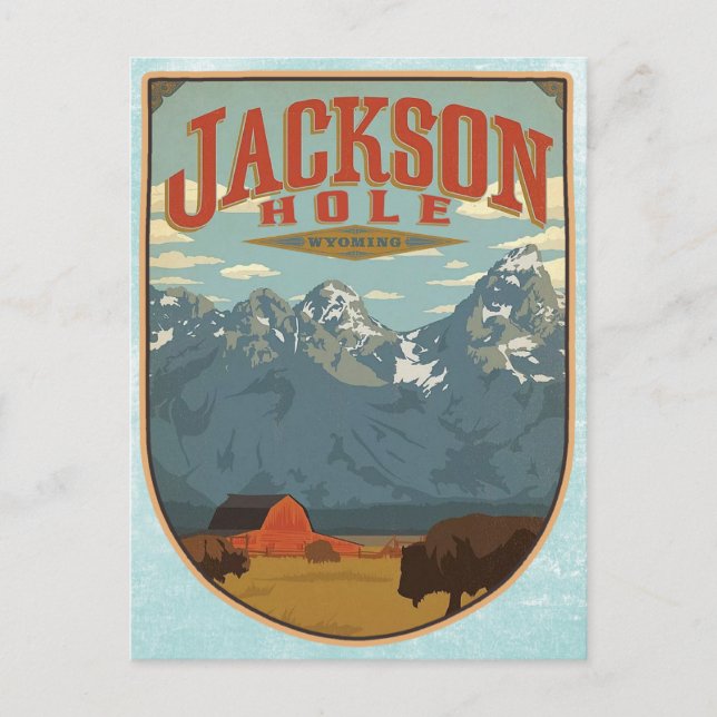 Carte Postale Jackson Hole Wyoming (Devant)