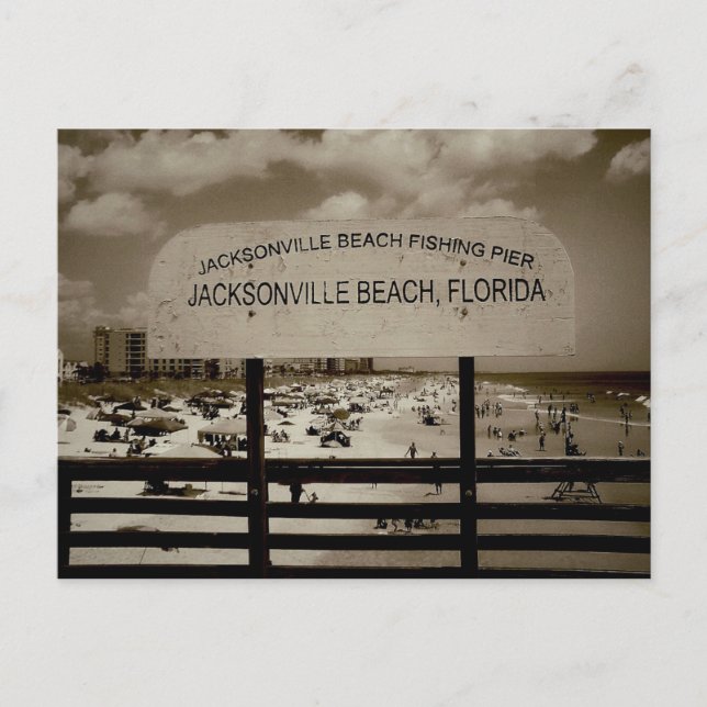 Carte Postale Jacksonville Beach, Floride (Devant)