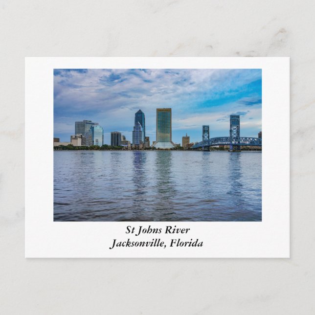 Carte Postale Jacksonville Florida Soirée (Devant)
