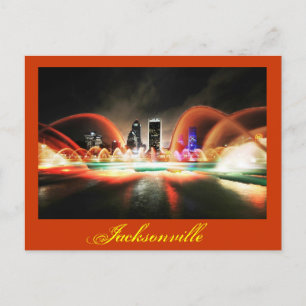 Carte Postale Jacksonville, Floride et la fontaine de l'amitié