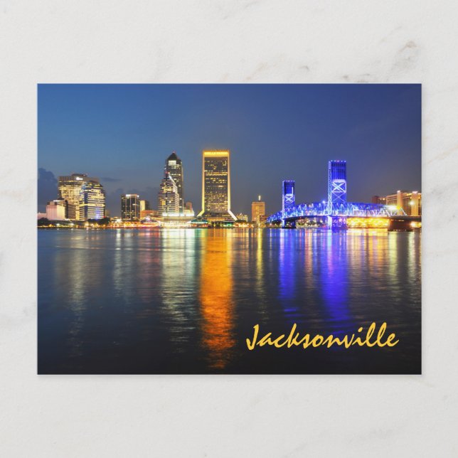 Carte Postale Jacksonville, Floride, États-Unis (Devant)