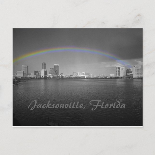 Carte Postale Jacksonville, Floride Rainbow (Devant)