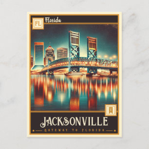 Carte Postale Jacksonville, Floride   VINTAGE