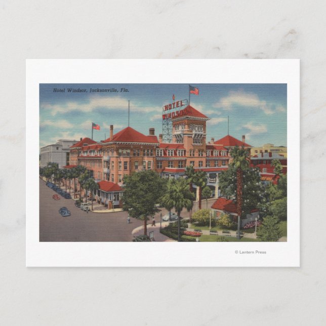 Carte Postale Jacksonville, Floride - Vue extérieure de l'hôtel (Devant)