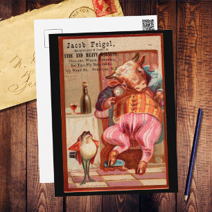 Carte Postale Jacob Feigel Harnais et Vintage