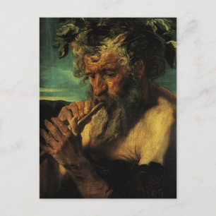 Carte Postale Jacob Jordaens - Le buste de Satyr