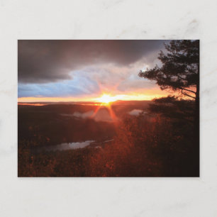 Carte Postale Jacobs Hill Storm Sunset Royalston MA