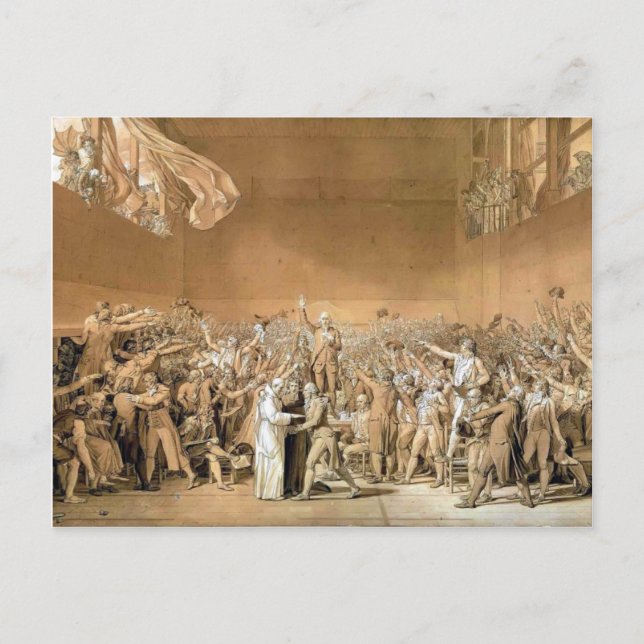 Carte Postale Jacques-Louis - Serment de Tennis, le 20 juin 1789 (Devant)