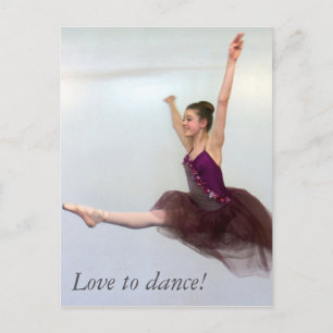 Carte Postale J'adore danser !