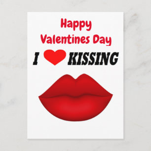Carte postale J'adore Embrasser