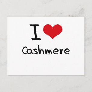 Carte Postale J'adore le Cachemire