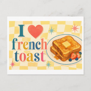 Carte Postale "J'adore le pain perdu"