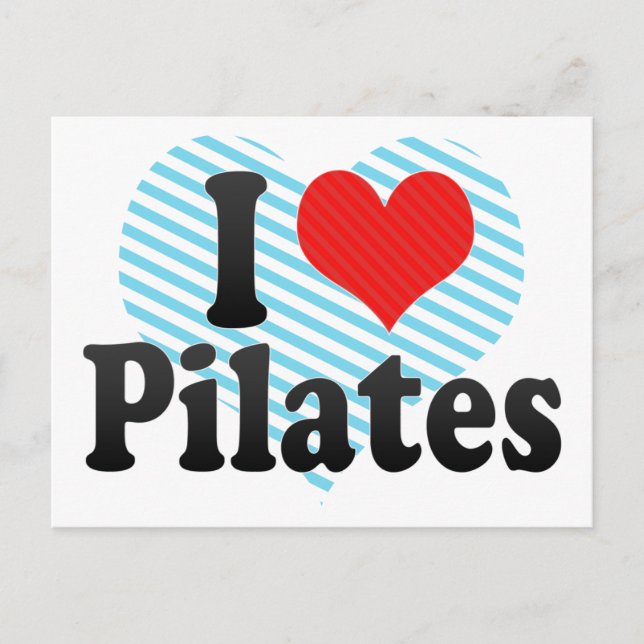Carte Postale J'adore les Pilates (Devant)