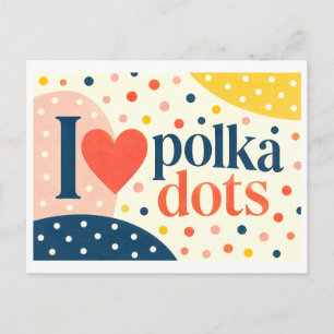 Carte Postale "J'adore les pois"