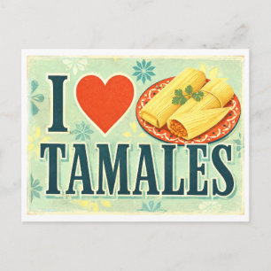 Carte Postale "J'adore les tamales"