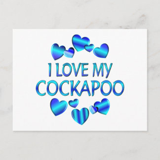 Carte Postale J'adore mon Cockapoo