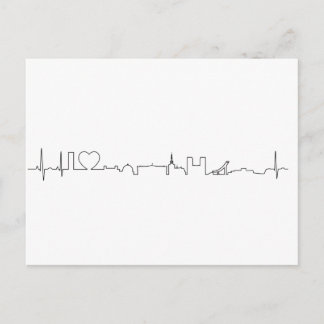 Carte Postale J'adore Oslo (style ecg) souvenir