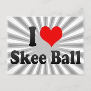 Carte Postale J'adore Skee Ball
