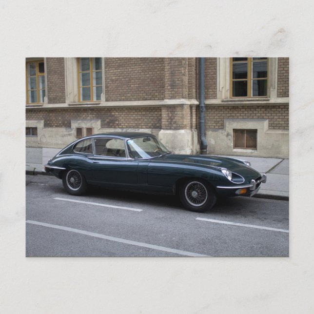 Carte Postale Jaguar E-Type Hardtop (Devant)
