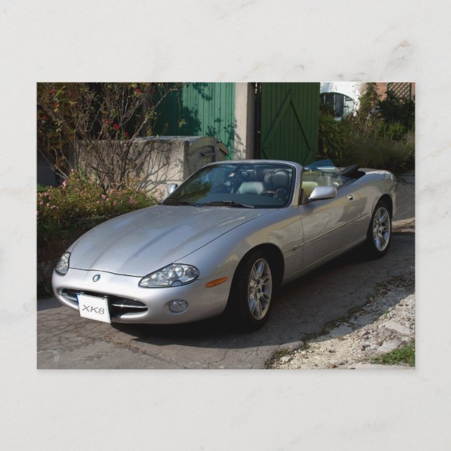 Carte Postale Jaguar XK8 Cabriolet (Devant)