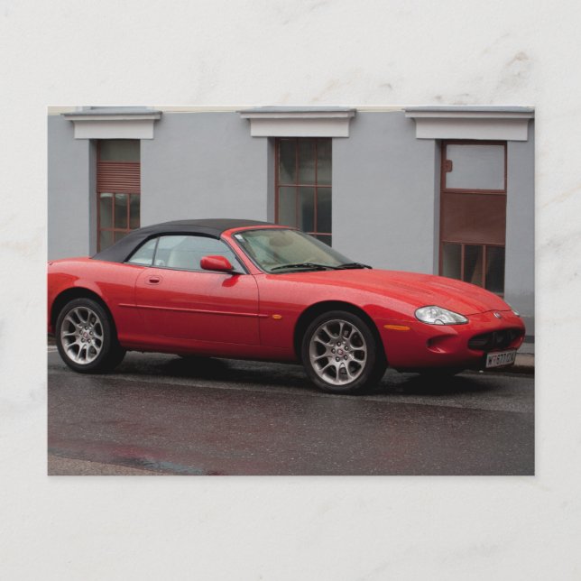 Carte Postale Jaguar XK8 Cabriolet (Devant)