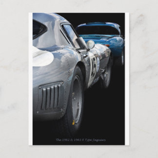 Carte Postale Jaguars vintage de type E