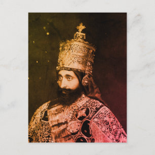 Carte Postale Jah Rastafari HIM Rasta INI Livity One Love Roots