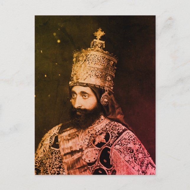 Carte Postale Jah Rastafari HIM Rasta INI Livity One Love Roots (Devant)
