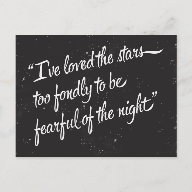 Carte Postale J'Ai Aimé Les Étoiles (Devant)