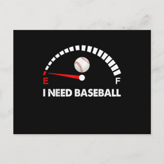 Carte Postale J'ai besoin de baseball