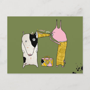 Carte Postale J'ai besoin de You Postcard par Krize