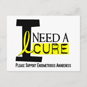 Carte Postale J'Ai Besoin D'Une Endometriose Cure 1
