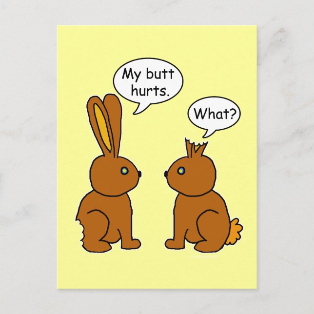 Carte Postale J'Ai Blessé Le Mur ! - Quoi ? (Devant)