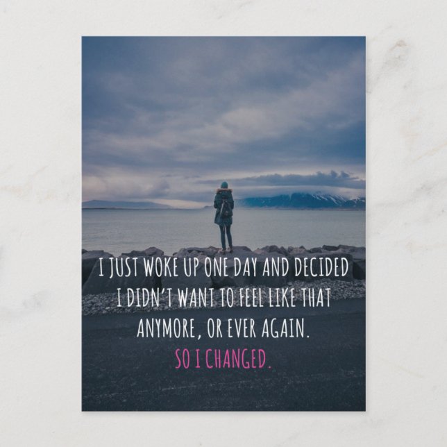 Carte Postale J'Ai Changé De Citation (Devant)