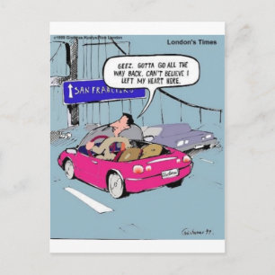 Carte Postale J'ai laissé mon cœur à San Francisco Cadeaux et T-